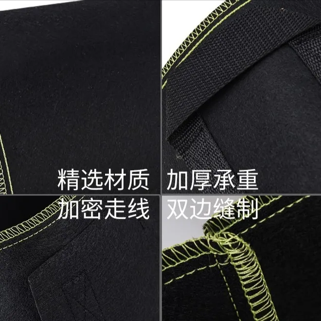 种植袋植树袋特厚简约风美植袋绿植袋育苗阳台种菜番茄园艺布花盆 - 图2