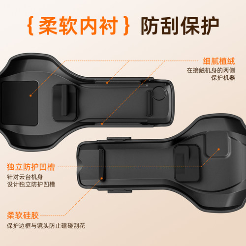 STARTRC适用于大疆Pocket4Pro保护壳全包防摔新款便携外壳收纳DJI机身镜头保护套云台保护盒翻盖运动相机配件 - 图1