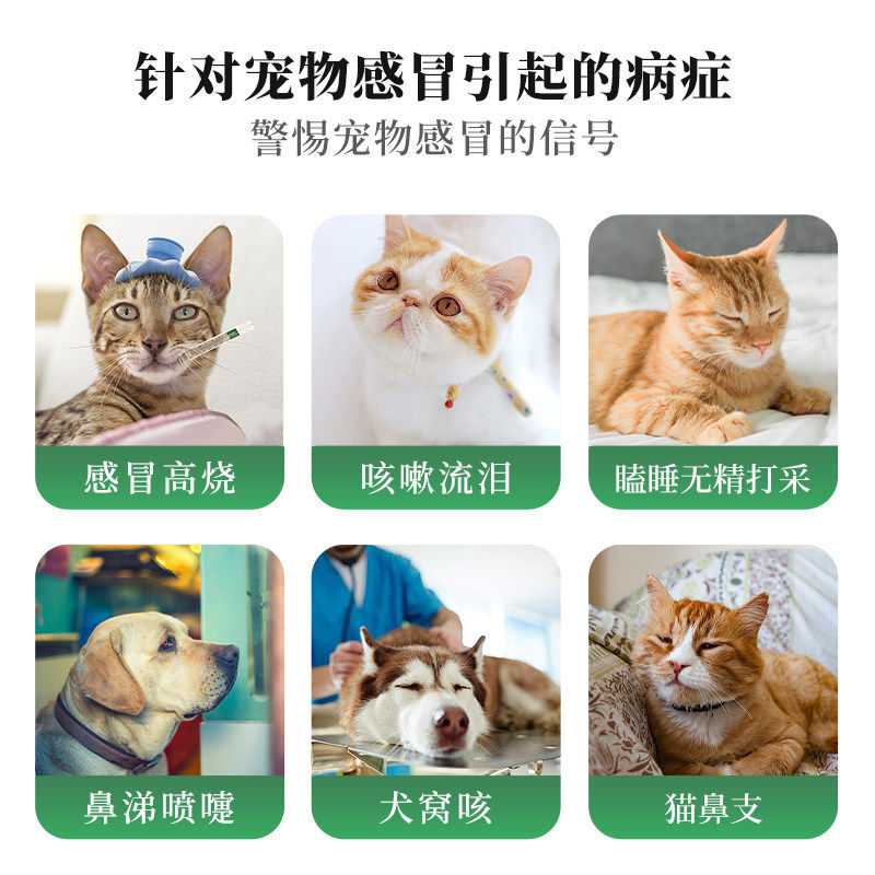 爱迪森果根素甘胆口服液猫咪狗狗止咳犬窝咳宠物猫喷嚏感冒消炎药