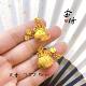 The gold store has the same ancient Vietnamese sand gold 999 coins lucky bag pendant jewelry blessing accessories women's necklace does not fade