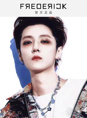 鹿晗同款项链金属机械花花项链花朵项链毛衣链高级感男女饰品