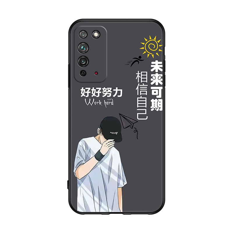 适用于华为荣耀X10手机壳hw硅胶xlo商务男huawei创意honor x10卡通荣誉X10新款TEL-ANOOA个性x十网红TEL-AN00-图3