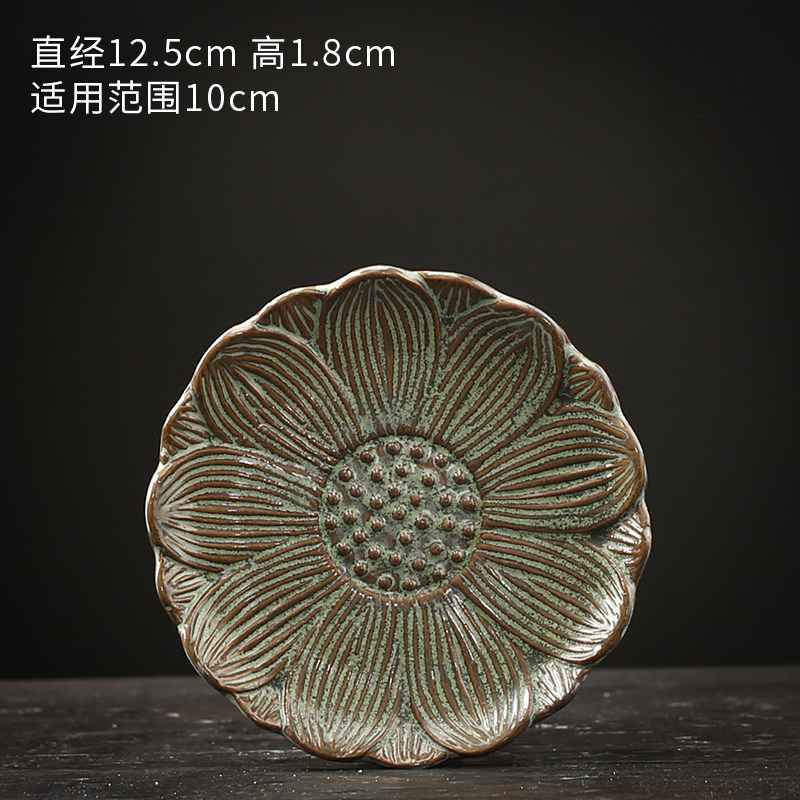 陶瓷花盆托盘小号大号圆形长方形加厚垫莲花底盘座创意接水盘摆件,淘宝优惠券,粉丝福利购,淘宝优惠卷