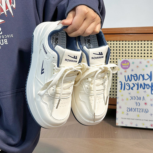 回力板鞋男女同款冬季新款加绒二棉鞋百搭小众爆款休闲厚底小白鞋 - 图0