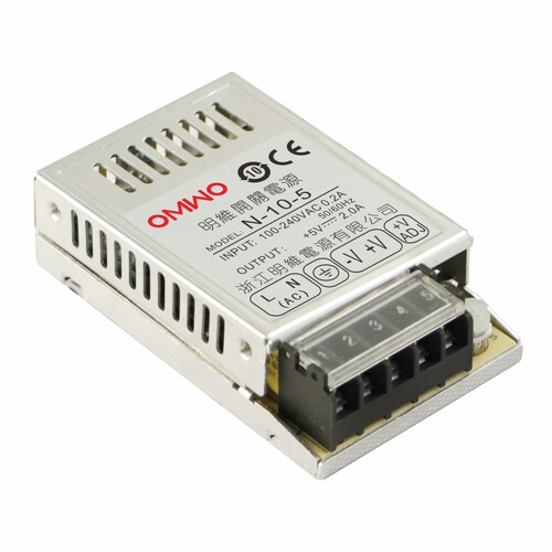 N-10-5 5V2.0A超薄型单组输出明维直流开关电源工业控制仪器仪表 - 图3