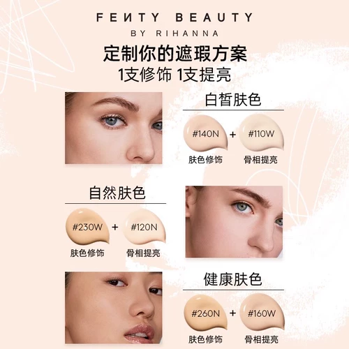 [Double 11 Early Purchase] FentyBeauty Rihanna Увлажняющий консилер длительного действия и питательный флюид для маскировки следов прыщей