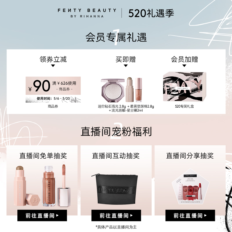 【520礼盒】FentyBeauty蕾哈娜高光阴影修容棒彩妆套装塑颜 - 图0