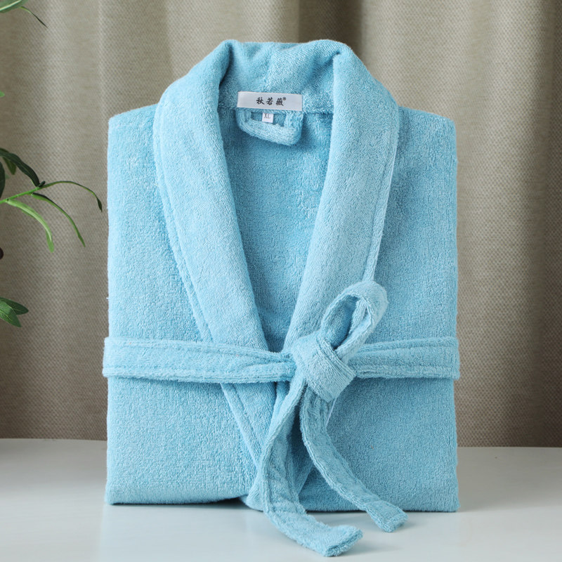 秋若薇纯棉浴袍成人春秋吸水浴巾 秋若薇睡袍/浴袍