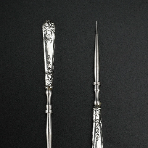 Ретро -экипаж из нержавеющей стали иглы для стрельбы обувь инструмент инструмент прохождение на шестной шестной шестной шесте