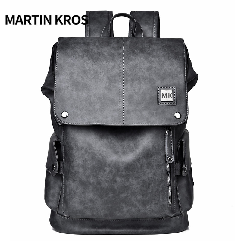 MK欧美男士双肩包背包休闲电脑旅行包街头潮流时尚大容量学生书包 - 图3