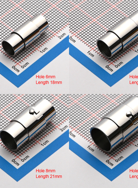 2pcs 2-10mm Stainless Steel Strong Magnetic Safe Lock Clasps