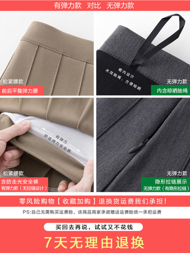 bm学院风甜美青春活力蓝色短裙垂感洋气高腰带安全裤百褶裙春夏潮 - 图1