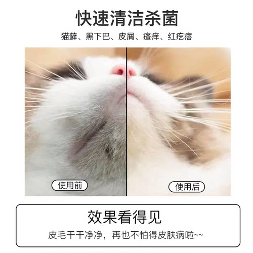 洗必泰消毒液500ml猫咪黑下巴皮肤伤口口腔黏膜漱口水杀菌冲洗液 - 图2