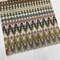 Famous Family Style Fabric Thickened Sofa Geometric Pattern Fabric Color Rich Striped Chairs Fabric Bags Fabric