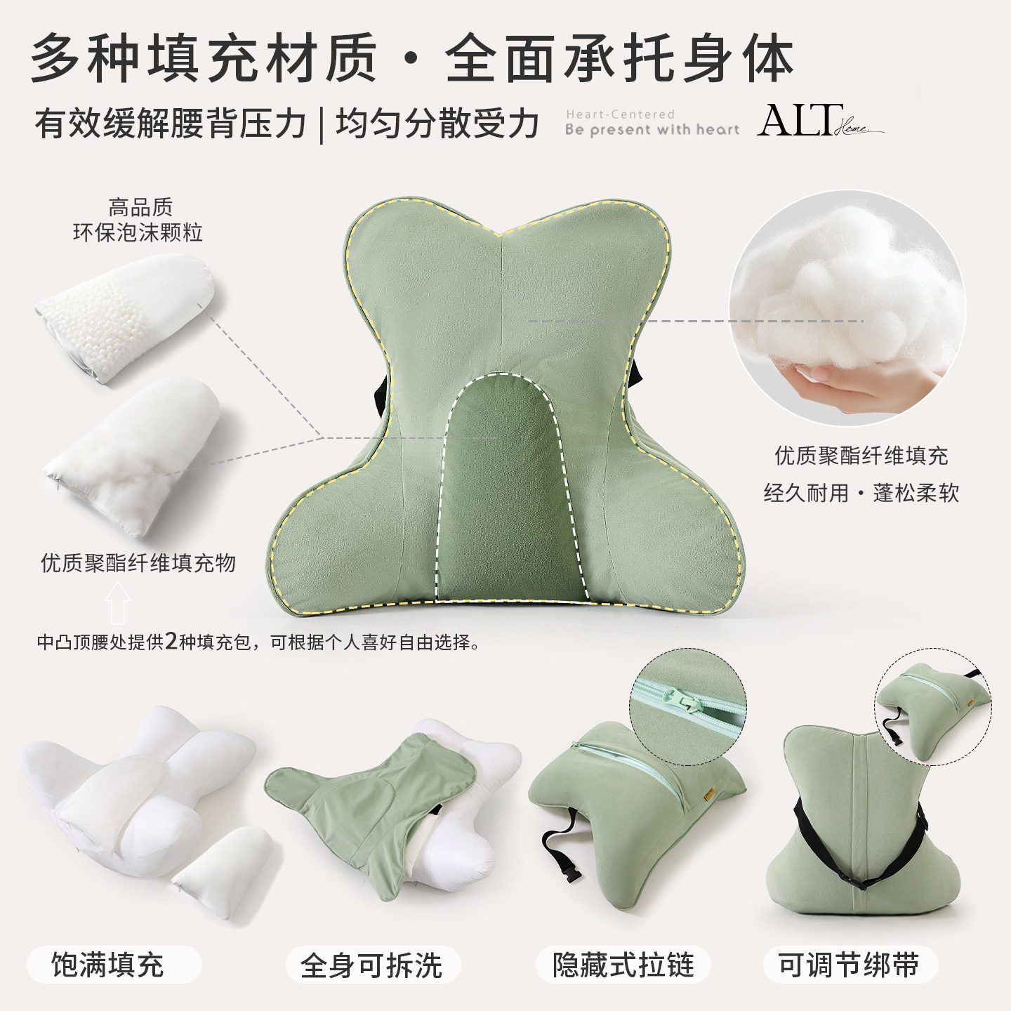 办公室座椅子护腰靠枕孕妇工位久坐后背靠垫汽车腰枕沙发抱枕腰托,淘宝优惠券,粉丝福利购,淘宝优惠卷