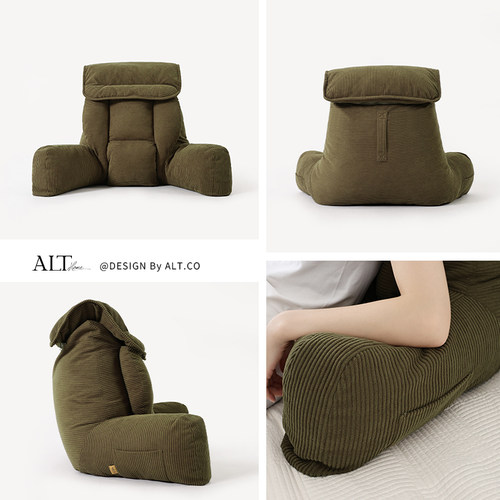 床头靠垫软包大靠背懒人床上靠背枕沙发护腰垫卧室老人玩手机神器 - 图2