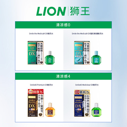 日本狮王smile微笑40保护角膜滴眼液眼药水缓解疲劳【部分临期】 - 图0