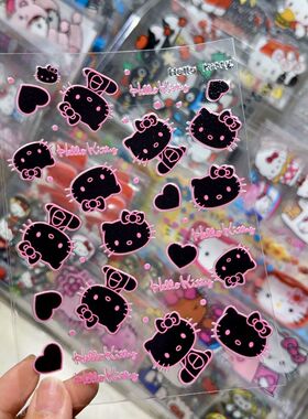hellokitty美甲贴纸ins高颜值可爱猫果冻iphone17pro背胶手机贴