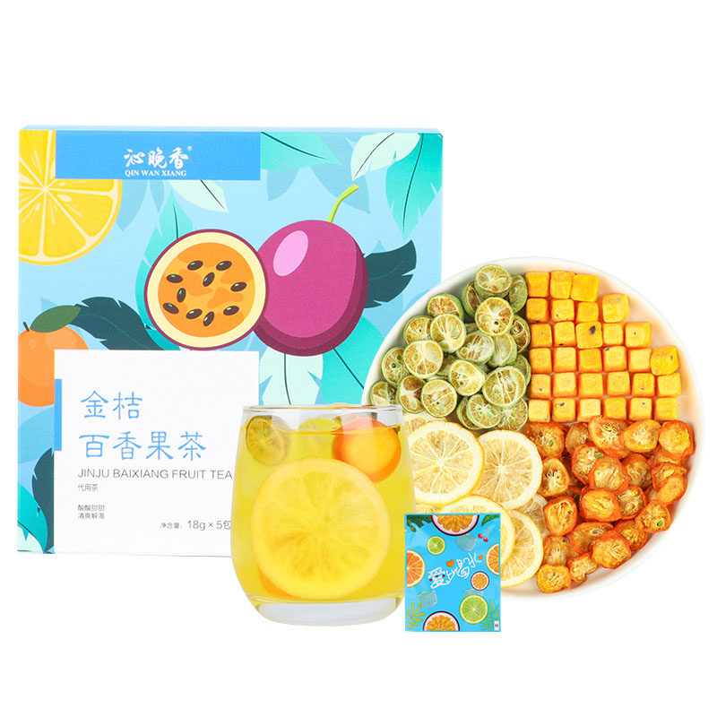  沁晚香花果果粒茶