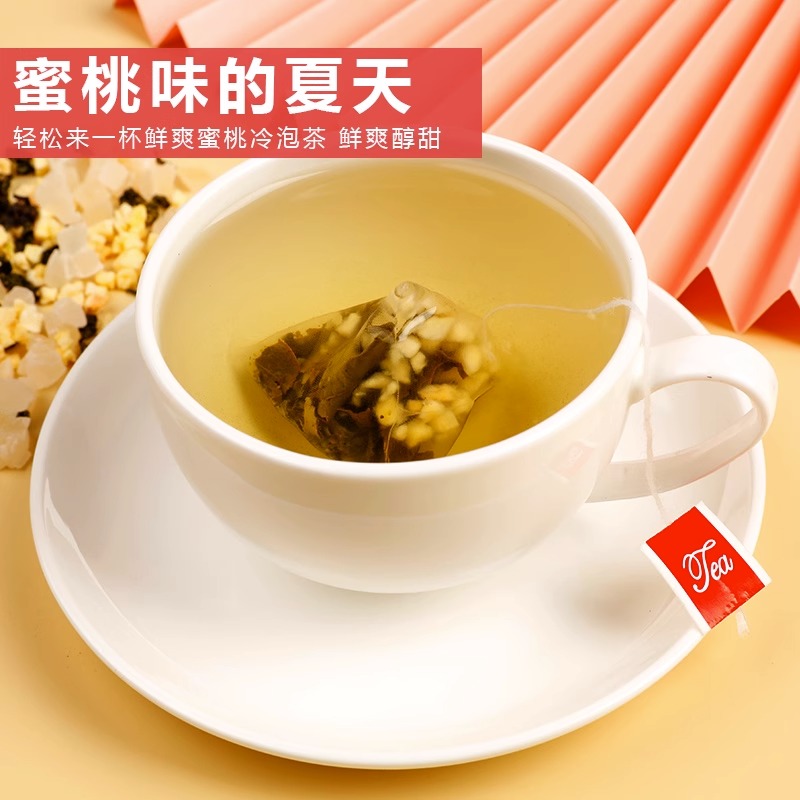 蜜桃乌龙茶冷泡茶水果茶茶包适合女生夏天泡水喝的东西冲泡饮料品 - 图0