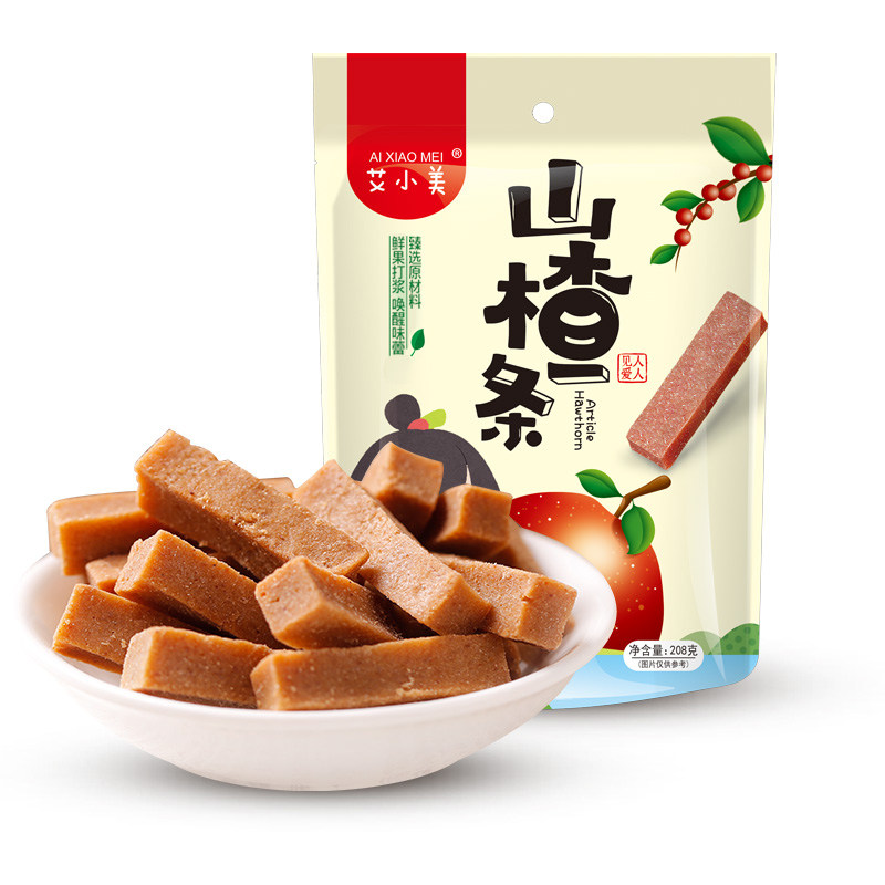 艾小美208g*4袋无添加宝宝山楂条 艾小美山楂类制品