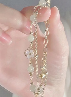 如花似玉~双层叠戴手链女