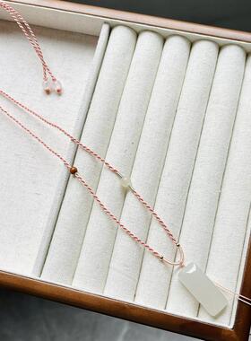 手工编织高档百搭细软项链绳可挂黄金锁和田玉无事牌平安扣佛公绳