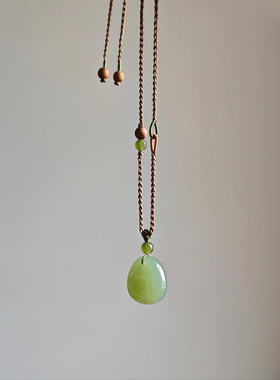 高档纯手工编织项链绳女可挂翡翠蜜蜡黄金玉石平安扣佛公吊坠挂绳