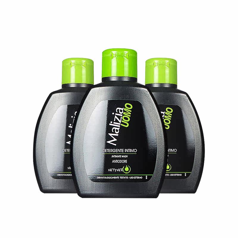 3瓶意大利进口malizia男士护理液 意大利nihao海外私处洗液