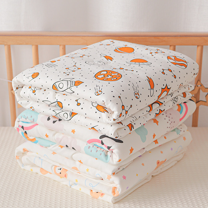 婴儿被子新生儿专用空调盖被纯棉百家被宝宝小被子春秋款四季通用