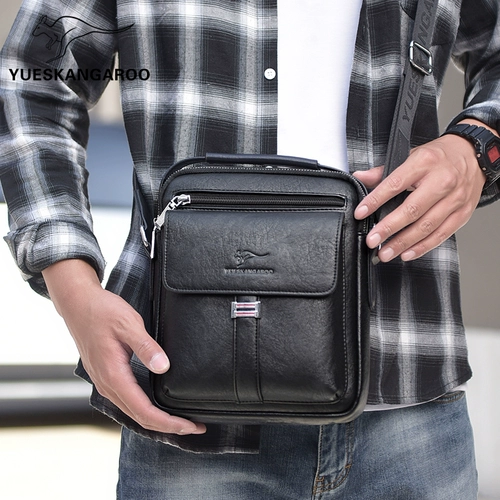 Кенгуру, сумка на одно плечо, мужская барсетка, рюкзак, кожаная небольшая сумка, цвет, из натуральной кожи