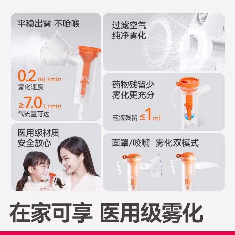 维德医疗雾化机家用儿童医用雾化器化痰止咳婴儿成人压缩式雾化型