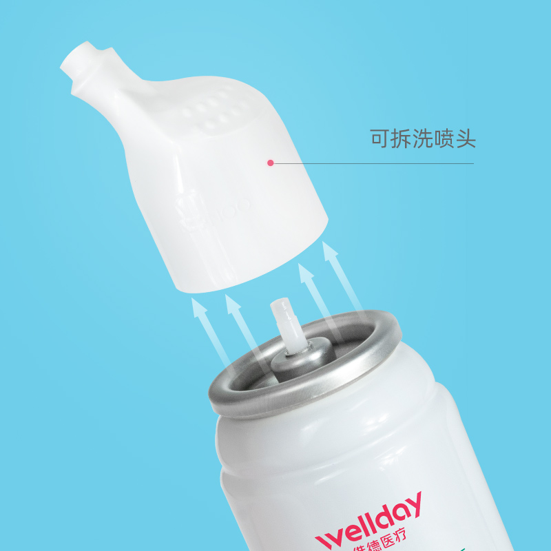 维德医疗洗鼻器生理性海盐水鼻腔喷雾器鼻炎婴幼儿盐水儿童鼻喷剂_医疗器械