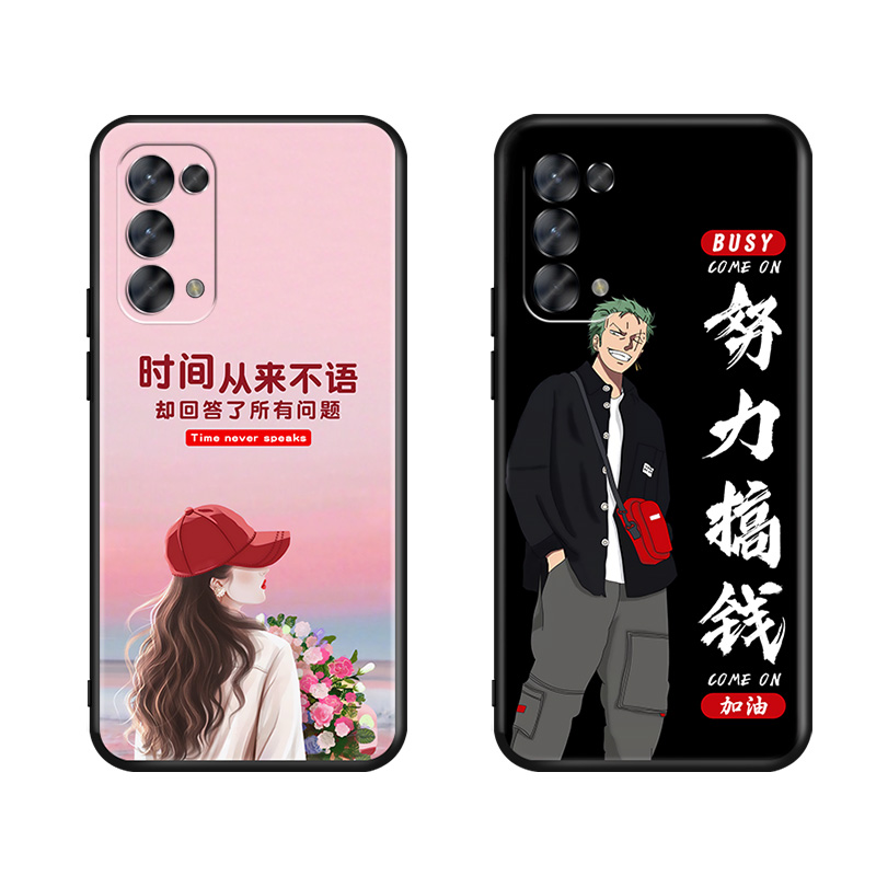 适用OPPOPEGM10手机壳pegmoo女新款OPPOReno5k卡通简约reno55g时尚opρo男PEGT00励志0pp0rene5全包防摔oρpo-图3