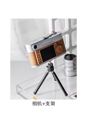 促飘窗托盘组合摆件样板儿童房软装饰品橙色仿真摄影相机底片道具