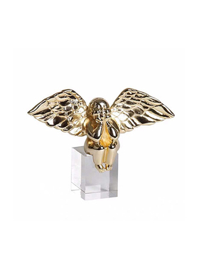 现代轻奢样板间客厅书房书桌面桌垫相机模型摆件组合软装饰品摆设