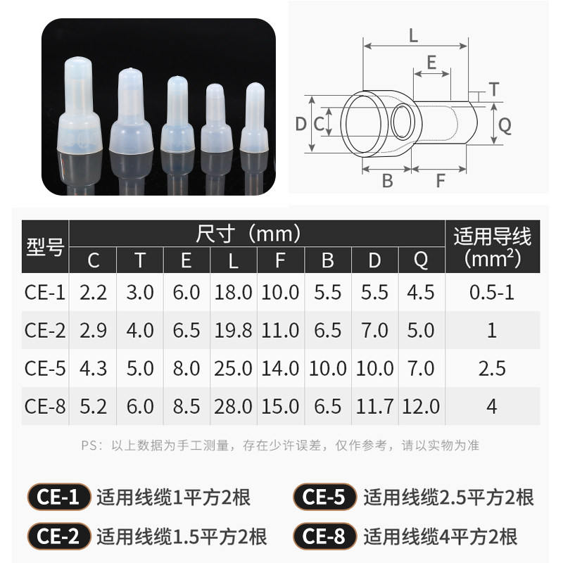 坤州尼龙奶嘴压线帽快速接线端子快接头连接器电线并线对接闭端子_虎窝淘