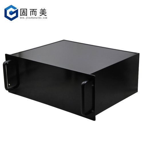 4u机箱350深全铝服务器铝合金机箱铝型材黑色拉丝氧化散热机箱厚 - 图3