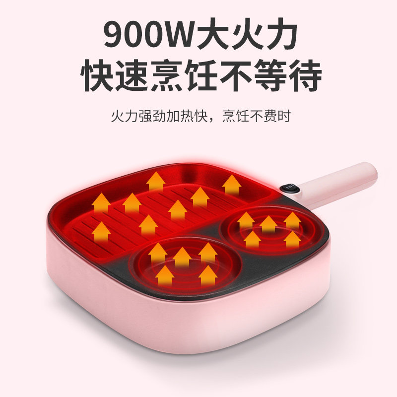 三明冶家用小型多功能懒人早餐机 吉年电器三明治机