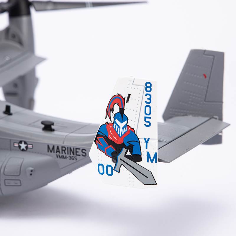 V22鱼鹰旋翼飞机仿真合金模型MV-22运输直升机收藏摆件礼品1:72 - 图2