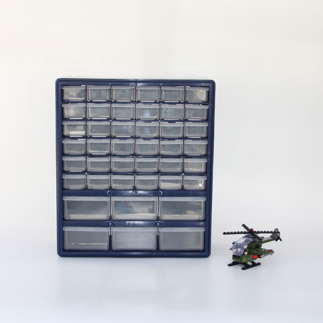 Plastic drawer type storage parts box