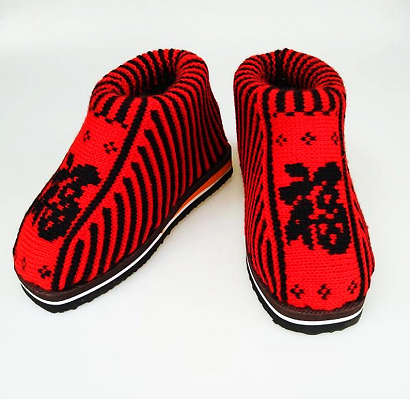 毛线棉鞋女男孺子牛成品编织钩织自己做打的外穿居家针织家用,淘宝优惠券,粉丝福利购,淘宝优惠卷