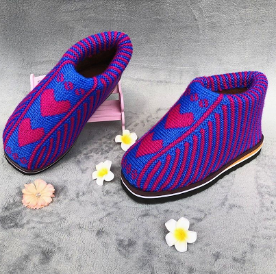 毛线棉鞋女男孺子牛成品编织钩织自己做打的外穿居家针织家用,淘宝优惠券,粉丝福利购,淘宝优惠卷