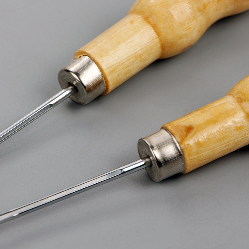 上鞋锥子带孔 原木手柄上线专用锥子 财务装订木柄锥子,淘宝优惠券,粉丝福利购,淘宝优惠卷