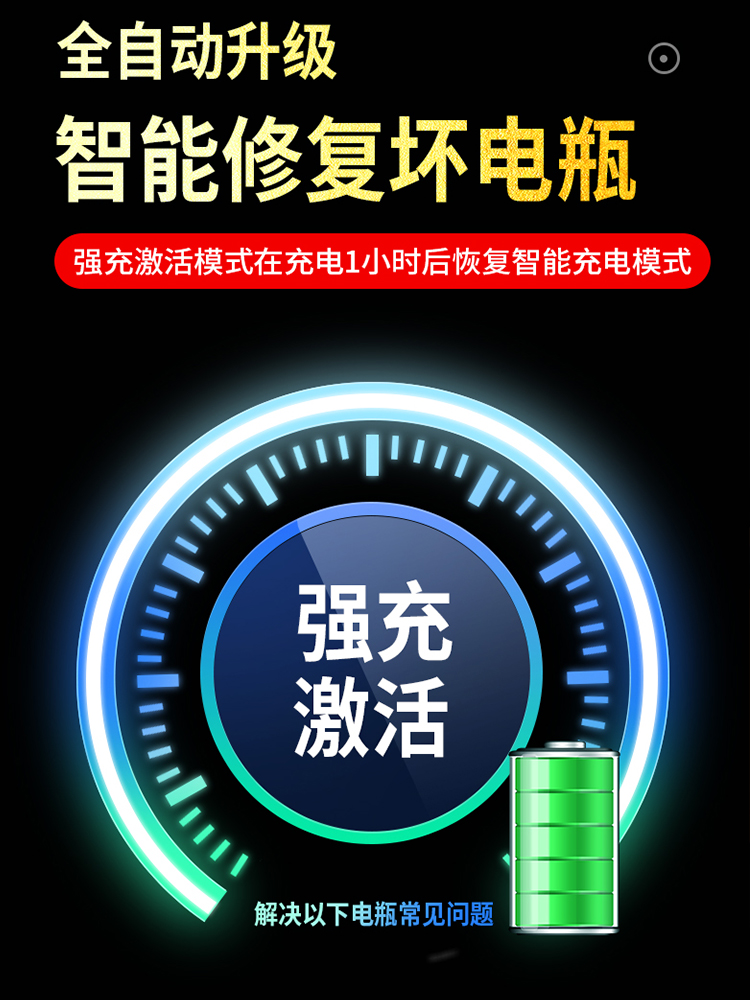 智能12v汽车电瓶充电器大功率24v小修复人充电机脉摩托车电池冲能 - 图1