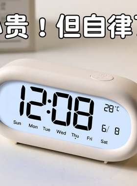 高颜值多功能电子静音闹钟