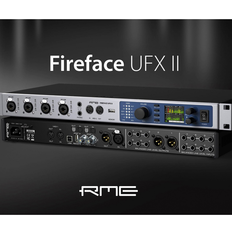 RME FireFace UFX II录音棚专业外置USB声卡电脑笔记本音频接口-图2