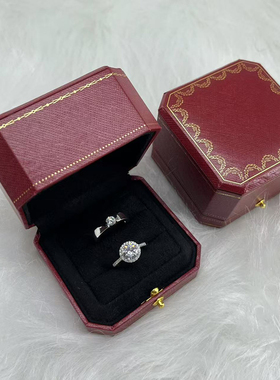 结婚钻戒仿真情侣对戒婚礼道具拍照用活口可调节结婚戒指假钻戒