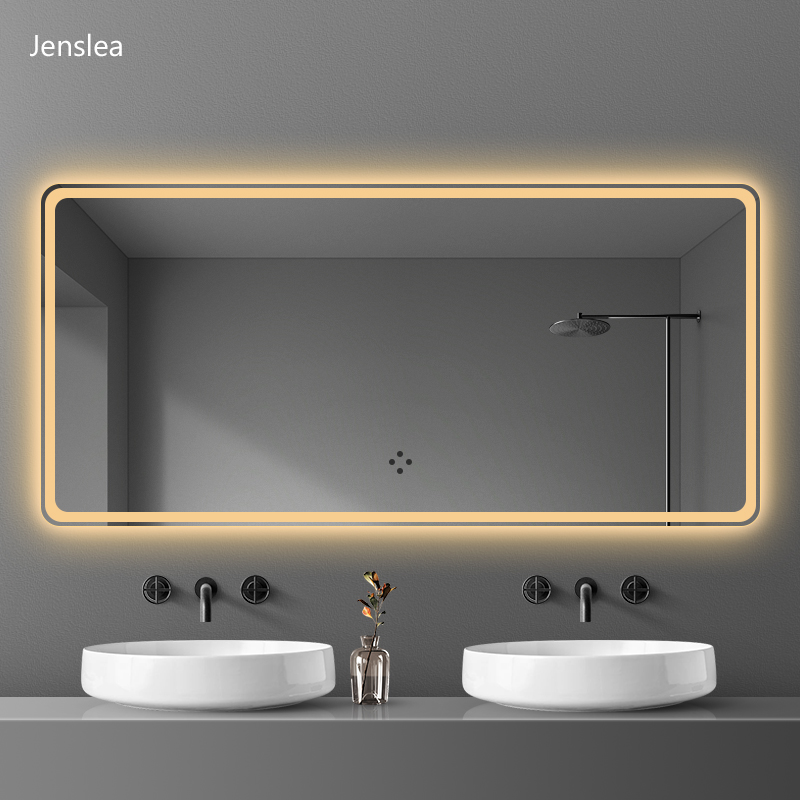 智能浴室镜触摸屏发光洗手间厕所卫生间镜子挂墙led带灯防雾壁挂