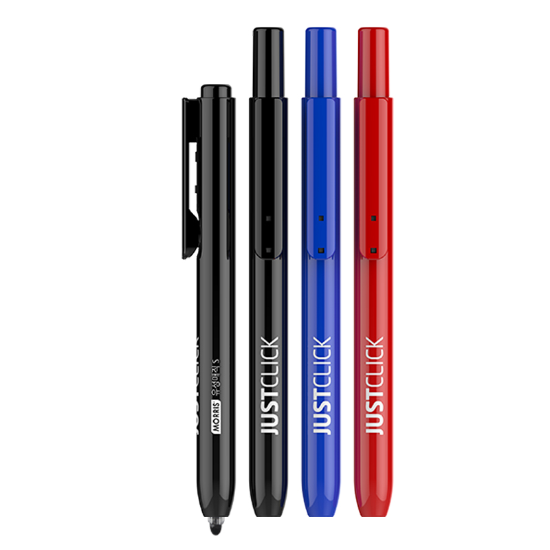 韩国MORRIS模丽思MRP-105按动式油性记号笔JUSTCLICK防水速干无笔帽机器夹具打点标记笔1.0mm - 图2